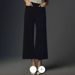 The Colette Cropped Wide-Leg Pants by Maeve